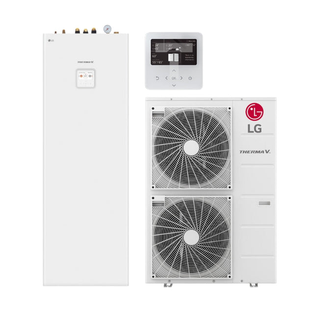 LG 16kW Therma V R32 Hydrosplit IWT Air-Water Heat Pump with 200L Tank 1-Phase (HU161MRB / HN1616Y.NB1)-KlimaTime
