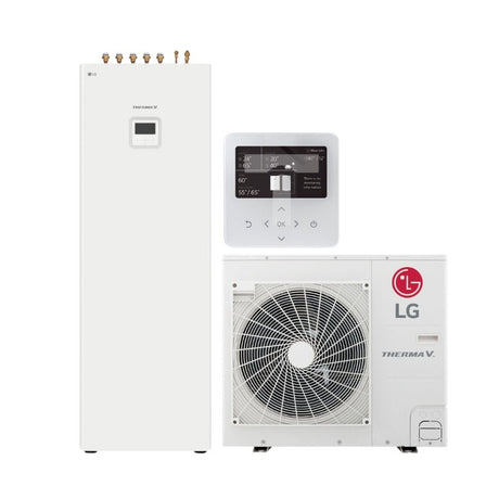 LG 9kW Therma V R32 Split IWT Air-Water Heat Pump with 200L Tank (HU091MR / HN0913T)-KlimaTime